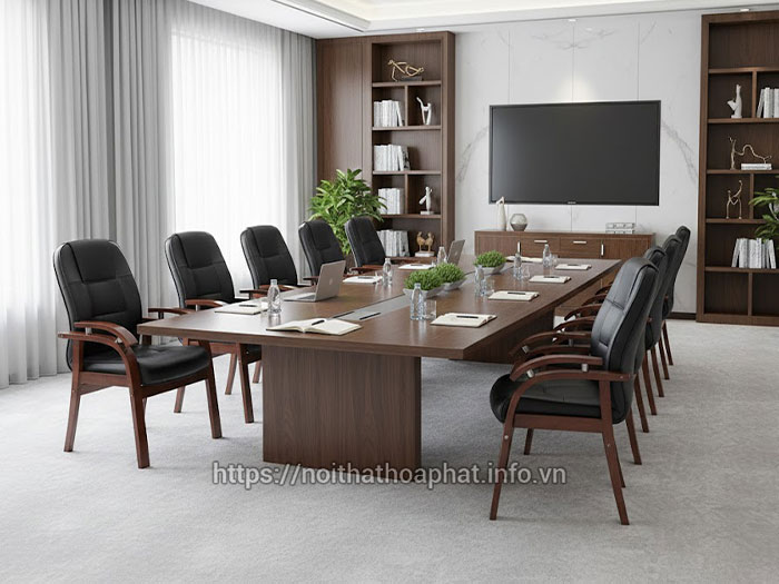 Mẫu ghế gỗ phòng họp