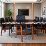 Mẫu ghế gỗ phòng họp