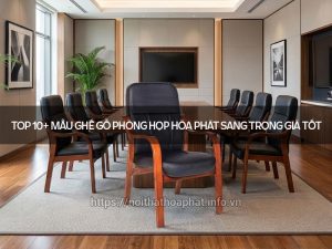 Mẫu ghế gỗ phòng họp