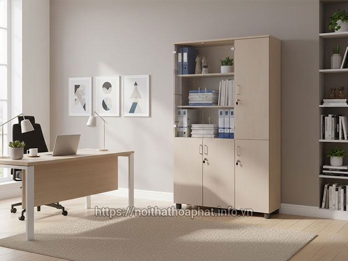 Tủ đựng tài liệu gỗ MDF