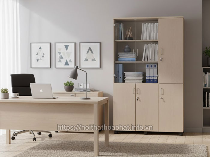 Tủ gỗ 3 buồng hiện đại