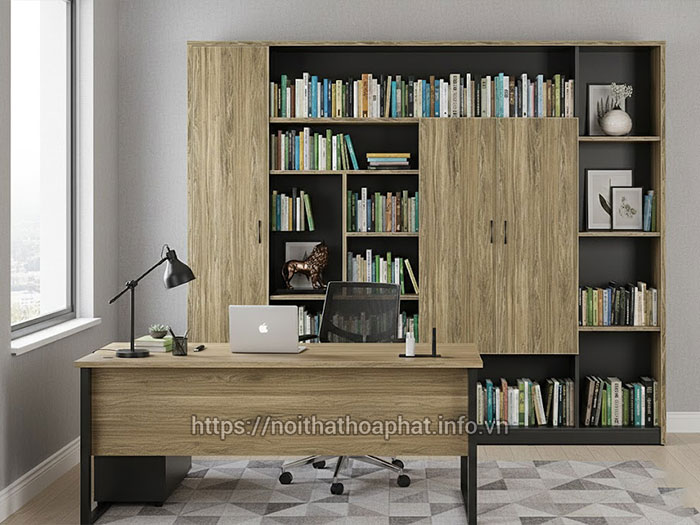 Tủ gỗ đựng sách Hòa Phát