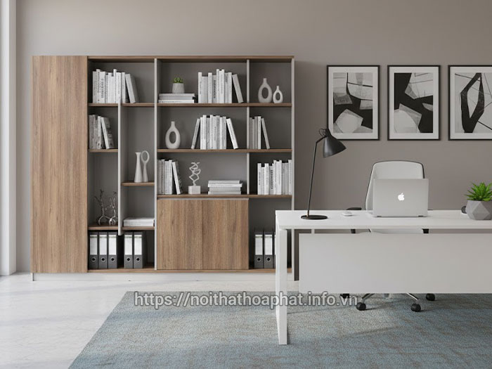 Tủ gỗ đựng sách Hòa Phát