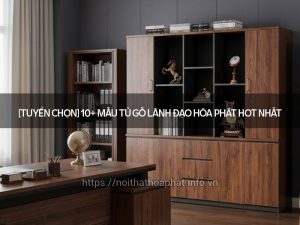 Tủ gỗ lãnh đạo