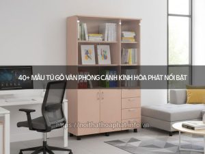 Tủ gỗ văn phòng cánh kính