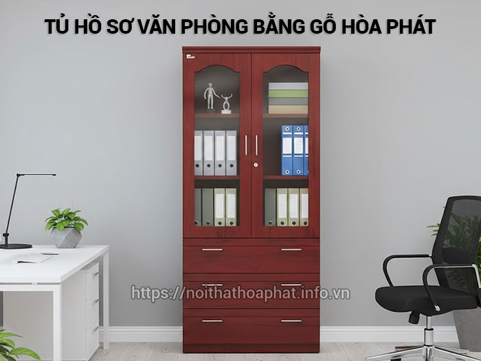 Tủ hồ sơ văn phòng bằng gỗ