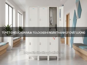 Tủ locker 6 ngăn thanh lý