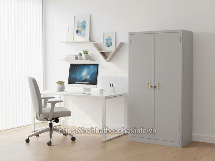 Tủ sắt 2 cánh Hòa Phát