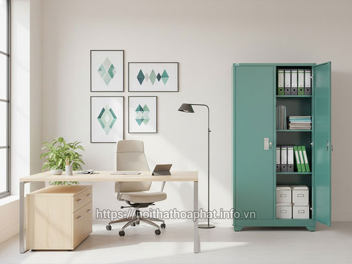 Tủ sắt 2 cánh Hòa Phát