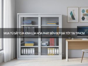 Tủ sắt cửa kính lùa