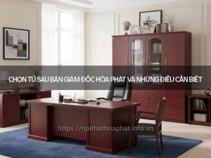 Tủ sau bàn giám đốc