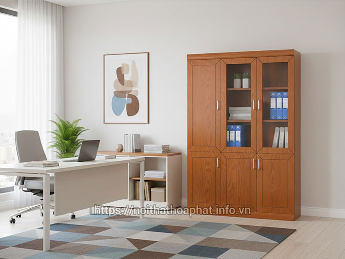 Tủ tài liệu Hòa Phát bằng gỗ