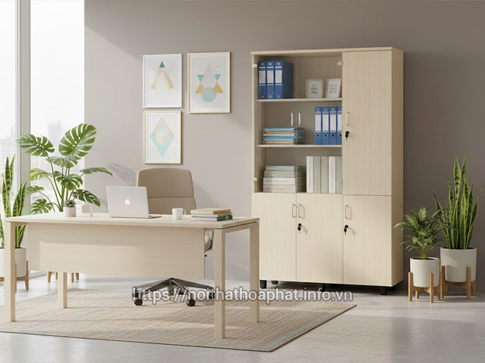 Tủ tài liệu Hòa Phát bằng gỗ
