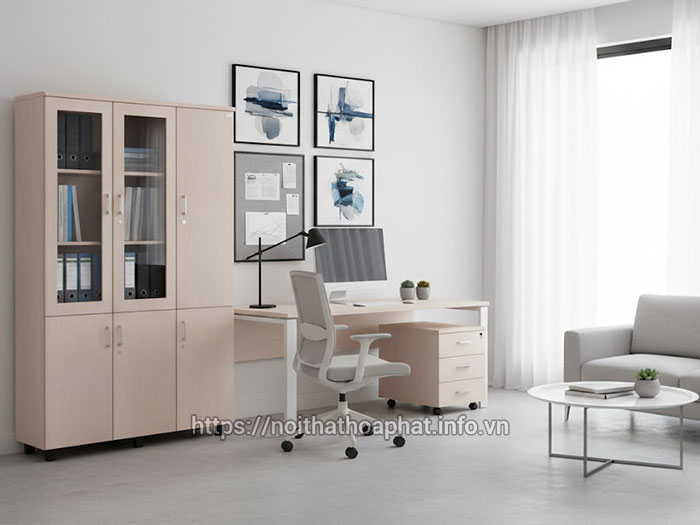 Tủ văn phòng Hòa Phát bằng gỗ