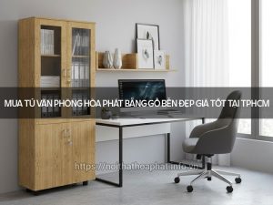 Tủ văn phòng Hòa Phát bằng gỗ