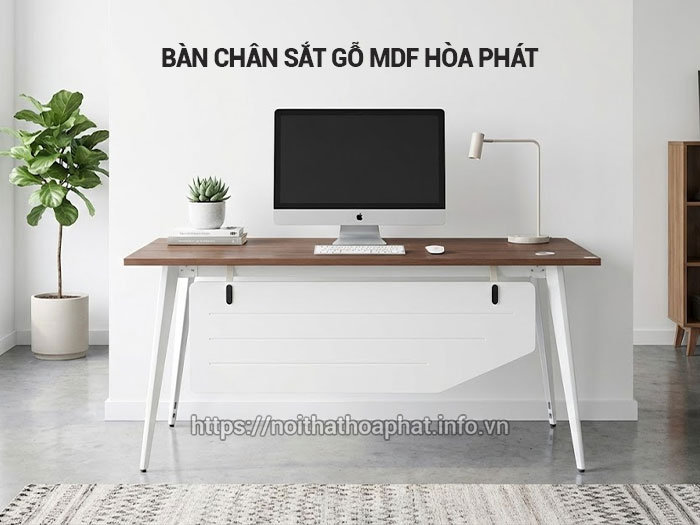 Bàn chân sắt gỗ MDF