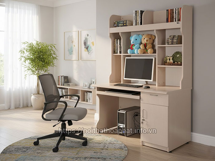 Bàn học vi tính bằng gỗ