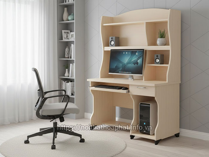 Bàn học vi tính bằng gỗ