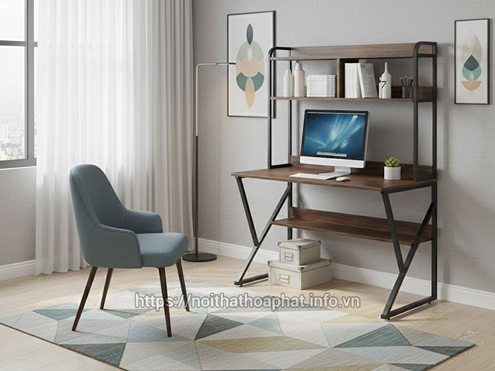 Bàn học vi tính bằng gỗ