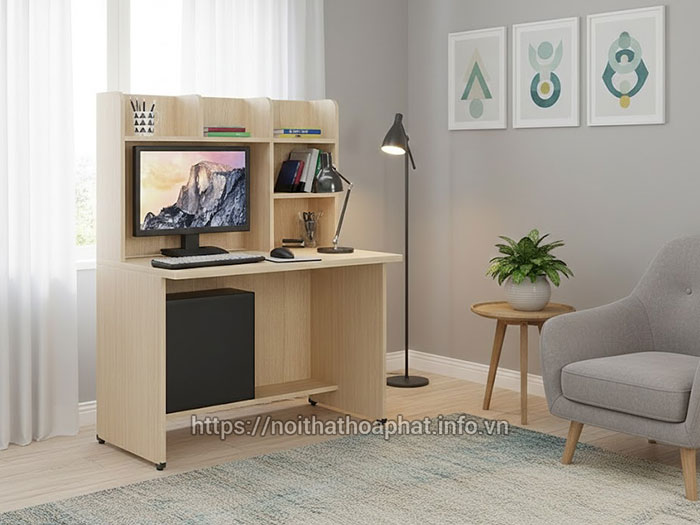 Bàn học vi tính bằng gỗ