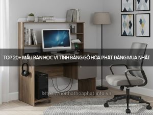 Bàn học vi tính bằng gỗ
