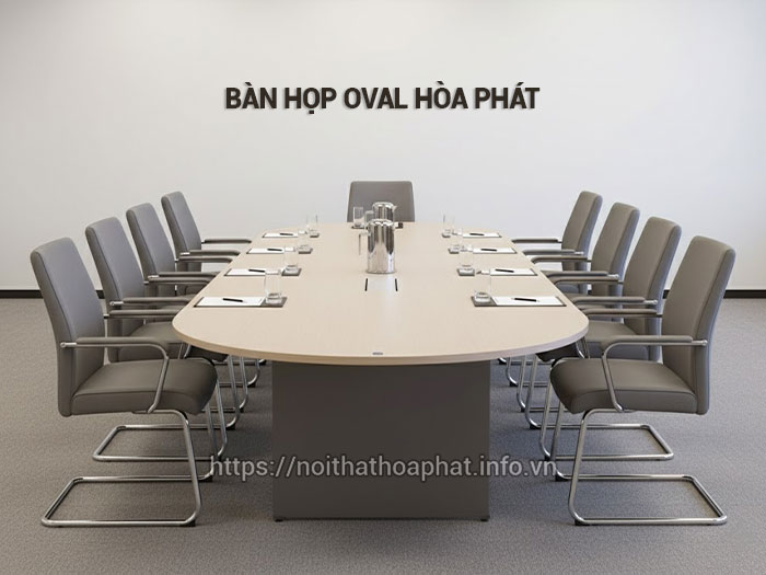 Bàn họp oval Hòa Phát
