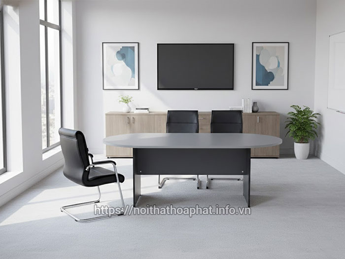 Bàn họp oval Hòa Phát