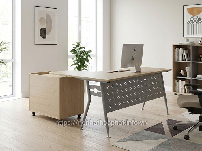 Bàn làm việc 1m6 chân sắt