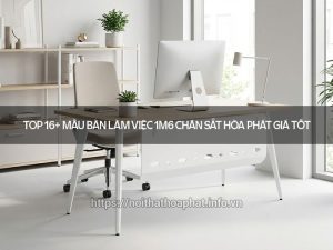Bàn làm việc 1m6 chân sắt