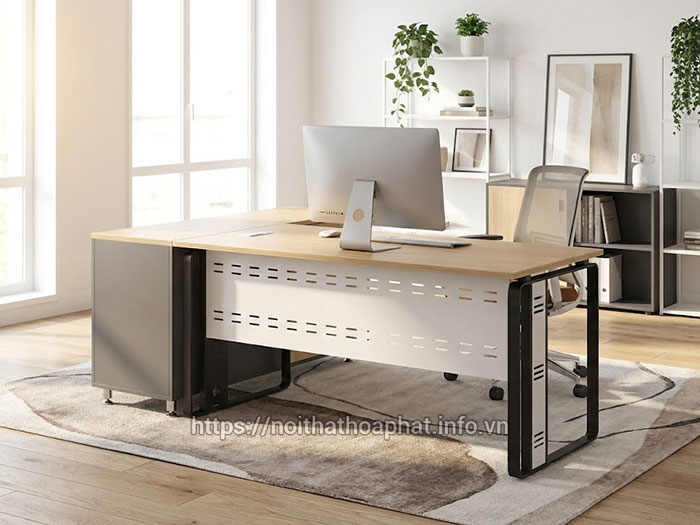 Bàn làm việc chân sắt 1m8