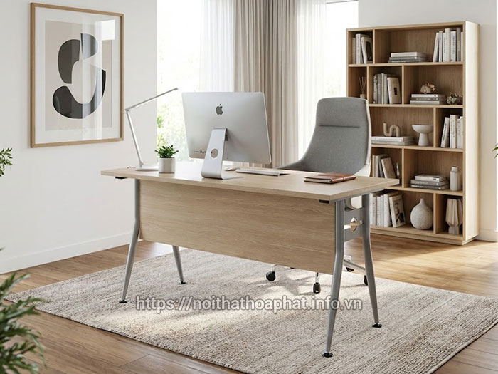 Bàn làm việc chân sắt thanh lý