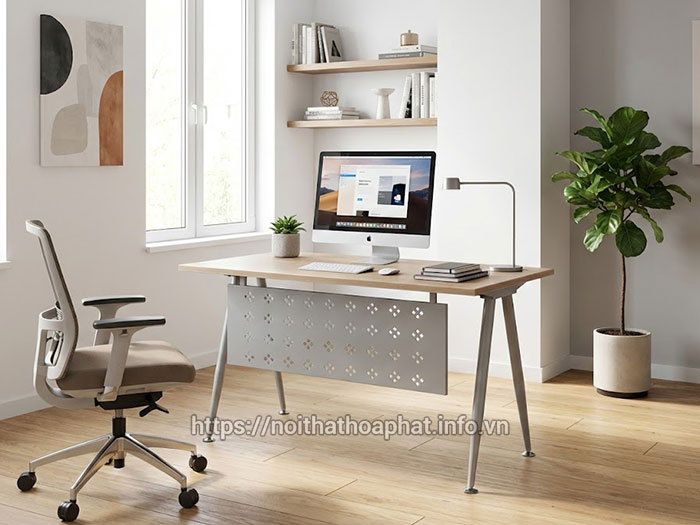 Bàn làm việc chân sắt thanh lý