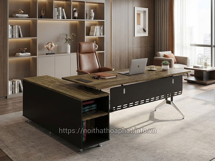 Bàn làm việc giám đốc chân sắt