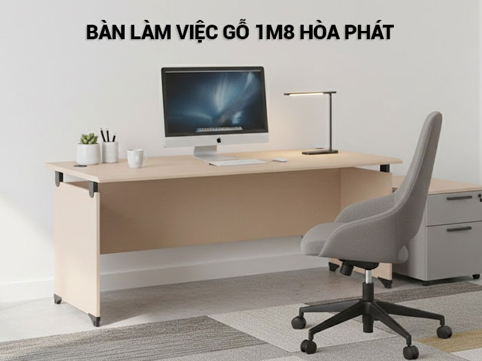 Bàn làm việc gỗ 1m8