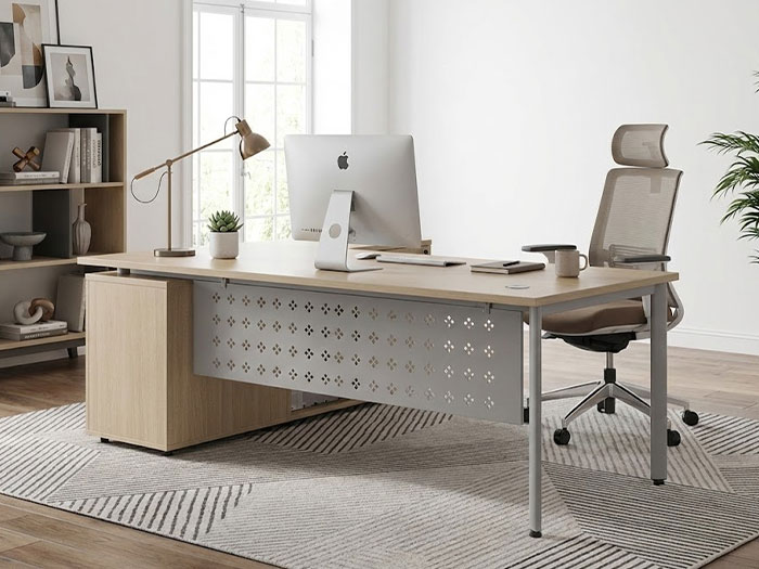 Bàn làm việc gỗ chữ L