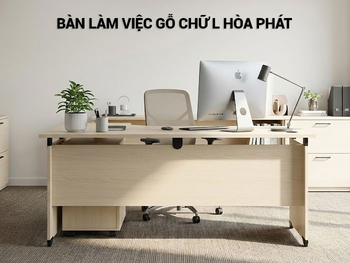 Bàn làm việc gỗ chữ L