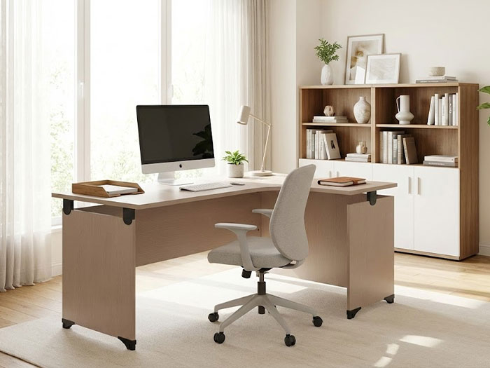 Bàn làm việc gỗ chữ L