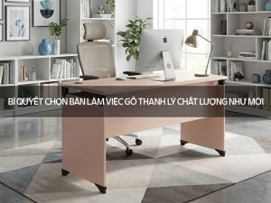 Bàn làm việc gỗ thanh lý