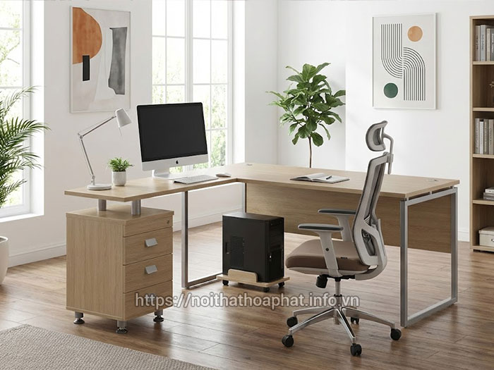 Bàn làm việc máy tính chữ L
