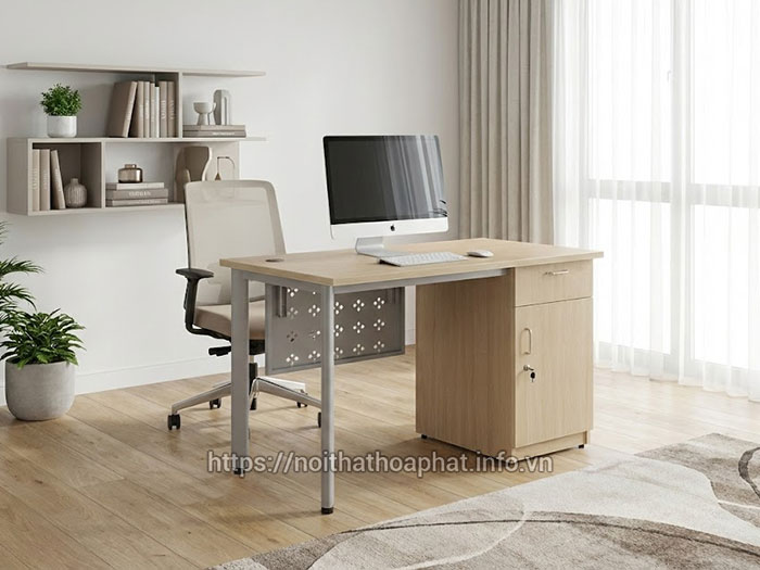 Bàn làm việc tại nhà chân sắt