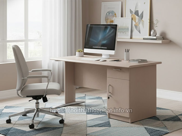 Bàn làm việc tại nhà chân sắt