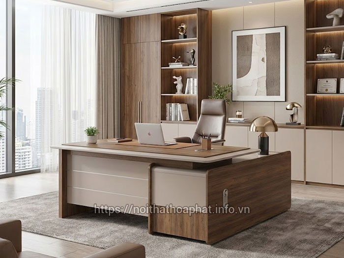 Bàn lãnh đạo có tủ phụ