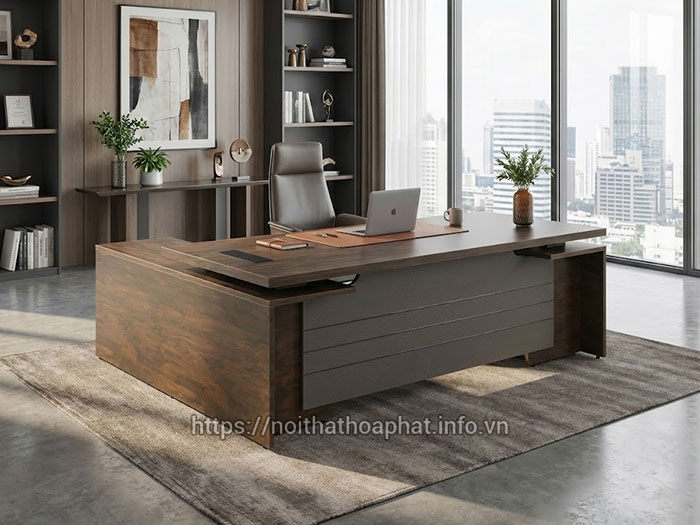 Bàn lãnh đạo có tủ phụ