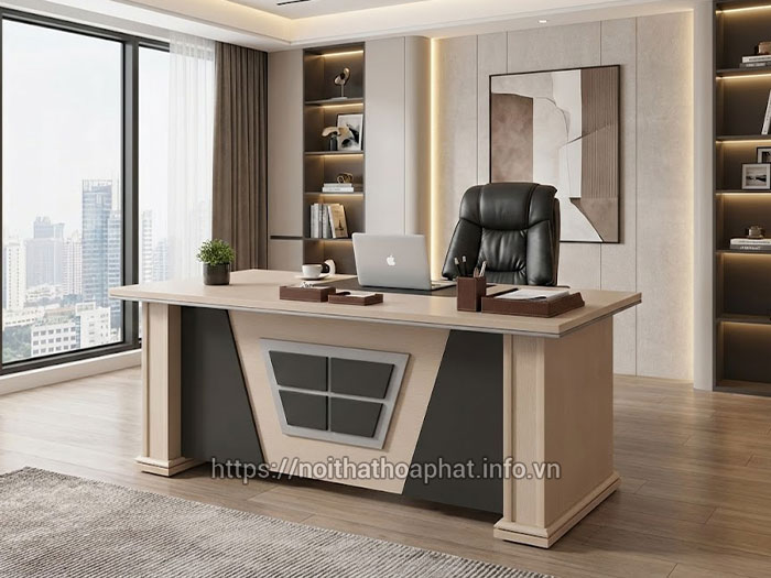 Bàn lãnh đạo gỗ công nghiệp