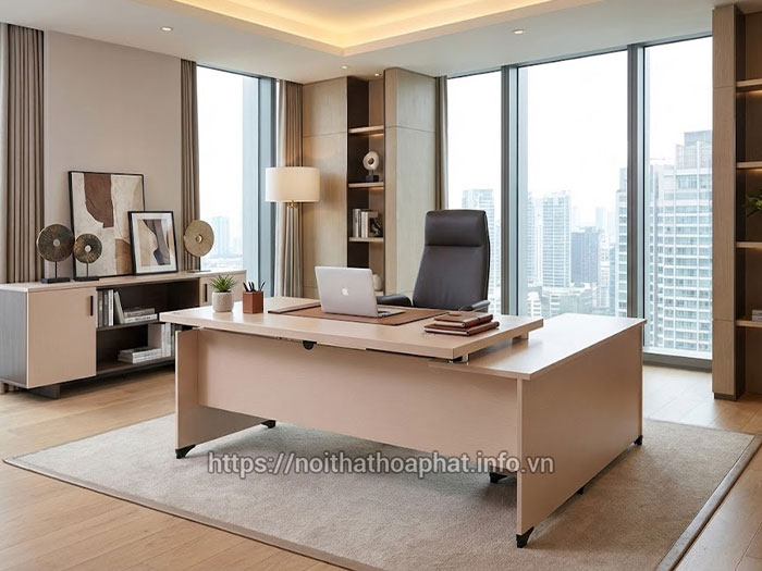 Bàn lãnh đạo gỗ công nghiệp