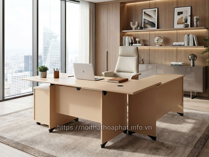 Bàn lãnh đạo gỗ công nghiệp