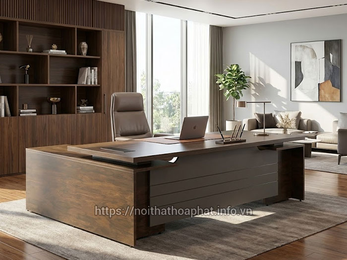 Bàn lãnh đạo gỗ công nghiệp