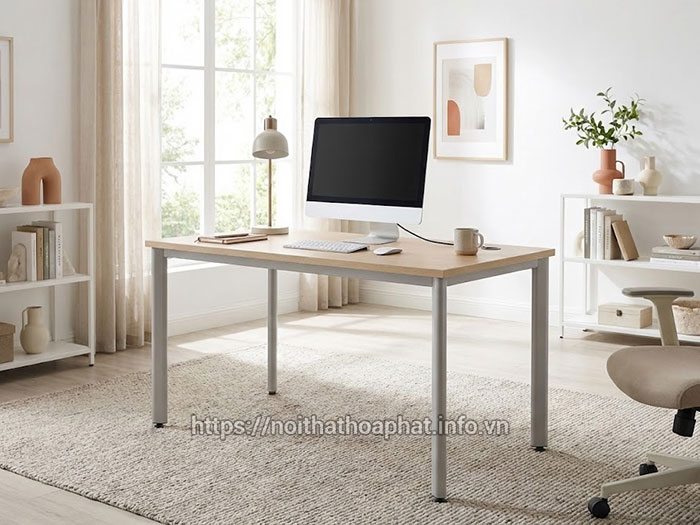 Bàn văn phòng chân sắt giá rẻ