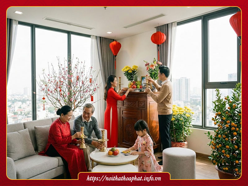 Cách dọn bàn thờ đón Tết