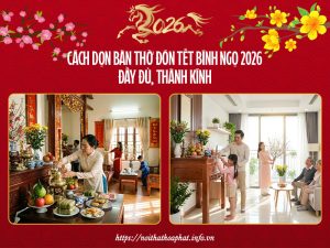 Cách dọn bàn thờ đón Tết